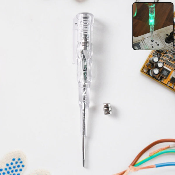 Electrical Detector Slotted Screwdriver With Small Batteries (1 Pc)