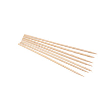 Camping Wooden Color Bamboo BBQ Skewers Barbecue Shish Kabob Sticks Fruit Kebab Meat Party Fountain Bamboo BBQ Sticks Skewers Wooden (30cm)