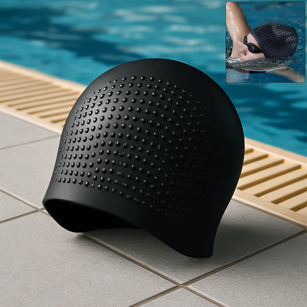Knx Premium Silicone Waterproof Swimming Cap (1 Pc)